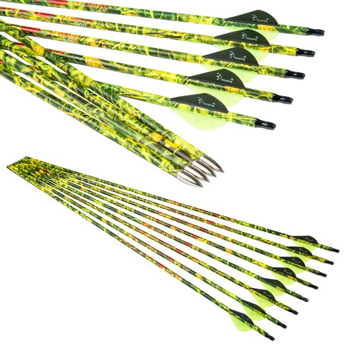 Archery 300 340 400 Spine 30" Carbon Arrows for Compound Bow Hunting 12X - Picture 8 of 8
