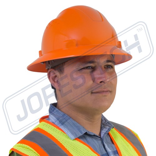 HARD HAT FULL BRIM JORESTECH 4 POINT RATCHET SUSPENSION CONSTRUCTION SAFETY ANSI - Picture 49 of 84
