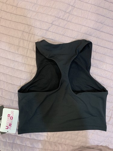 UNDER ARMOUR Crop Tank Built-In Bra Girls YXS 7 BRAND NEW with Tags - Picture 2 of 3