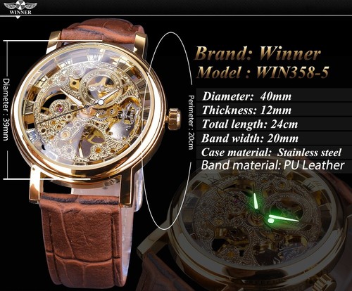 Herren Armbanduhr Lederband Uhr Wasserdichte Leucht Quarzuhr Für Mann analog - Bild 5 von 15