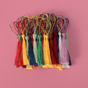 100/200X Assorted Color Silky Tassels for Bookmark Gift Souvenir Jewelry Earring 100/200X Assorted Color Silky Tassels for Bookmark Gift Souvenir Jewelry Earring