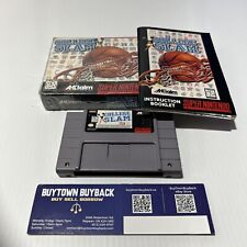 College Slam (Super Nintendo SNES, 1996) CIB Complete with Manual