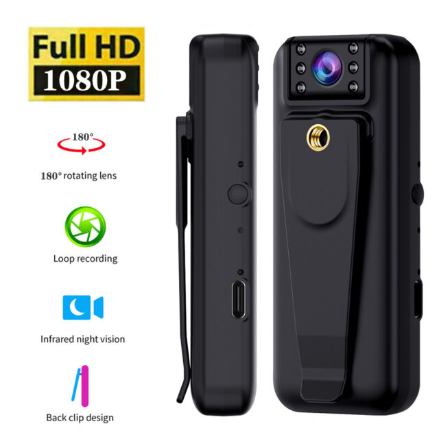 18 hour HD 1080P Camcorder Mini Police Body Camera Video DVR IR Night Vision Cam 18 hour HD 1080P Camcorder Mini Police Body Camera Video DVR IR Night Vision Cam