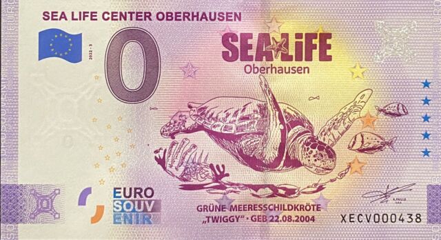 Geldschein Sea Life Center Oberhausen Twiggy Deutschland 2022 Nr Verschiedene