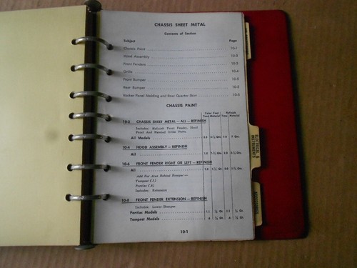 1965 Pontiac and Tempest Flat Rate Manual in Binder Factory Original OEM - Picture 12 of 16
