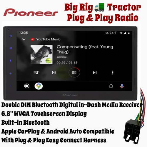 Pioneer FREIGHTLINER RIG Digital Touchscreen Receiver Android/Apple Plug & Play