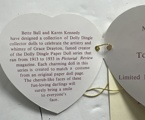 DOLLY Dingle Doll Topaz Smart Number 323 IOB Ball + Kennedy GOEBEL 9" Red Hair - Picture 5 of 12