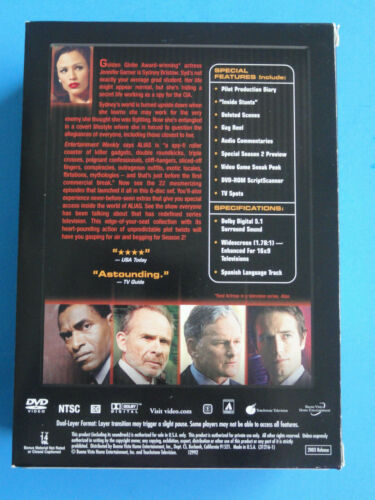 ALIAS :THE COMPLETE FIRST SEASON (6 DVD SET 2003) JENNIFER GARNER, VICTOR GARBER - Picture 3 of 11