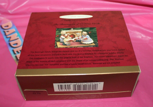 Hallmark Keepsake The Bearingers Flickering Light Fireplace Display Holiday 1993 - Picture 3 of 3