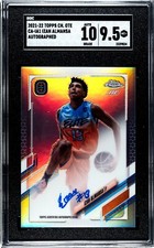 2021 TOPPS CHROME OVERTIME IZAN ALMANSA RC BASE AUTO CARD GRADED SGC 9.5 MINT+