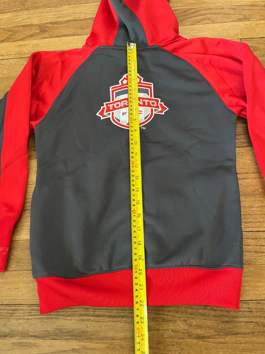 TORONTO FOOTBALL CLUB TFC YOUTH XL SWEATER HOODIE THICK ADIDAS RARE VTG CANADA - Picture 9 of 9