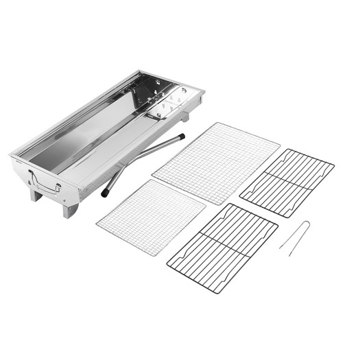 Fold BBQ Charcoal Grill Griller Stainless Steel Yakitori Garden Lamb Kebab Party - Picture 12 of 12