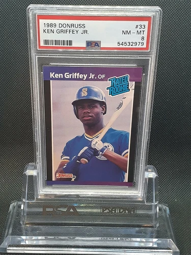 1989 Donruss #33 Ken Griffey Jr. Rookie - PSA 8 - NM-MT - 54532979 - 🔥