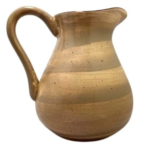 HausenWare Keramik Krug beige braun 7,5 cm Wüste Erdtöne rustikal glasiert - Bild 5 von 9