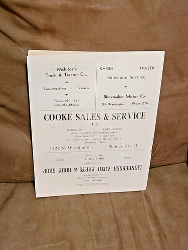Chillicothe vs Missouri Valley High School Football Program 9/23/48 - Picture 2 of 4