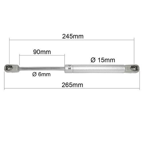 2 Gasdruckfedern Dämpfer Kompressionsfeder Möbel Gasfeder 50 60 80 100 120 150 N - Bild 2 von 3