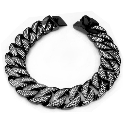 Collar de perro grande de acero inoxidable resistente cadena cubana de lujo elegante 43 mm nuevo - Imagen 10 de 12