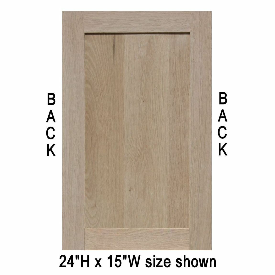 Mastercraft Unfinished Oak Square Raised Panel Door