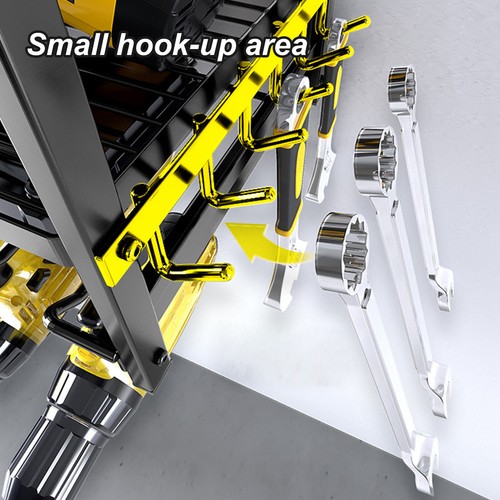 Heavy Duty Power Tool Organizer Drill Holder,Wall Mount Garage Tool Storage Rack - Picture 3 of 12