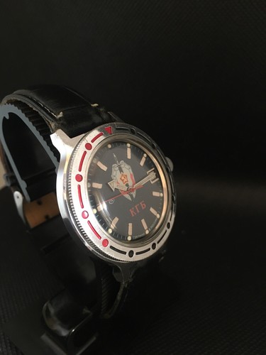 Vintage Vostok Amphibia Diver Military Automatic Watch USSR KGB Soviet Green - Picture 14 of 18
