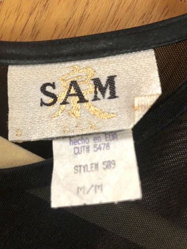 Sam USA Abendkleid mittlere Größe ärmellos volle Länge schmale Passform gefüttert sehr guter Zustand - Bild 9 von 12