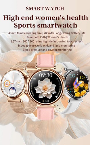 Damski dziewczęcy inteligentny zegarek Bluetooth Połączenie Zegarek na rękę Outdoor Sport Fitness Tracker - Zdjęcie 2 z 16