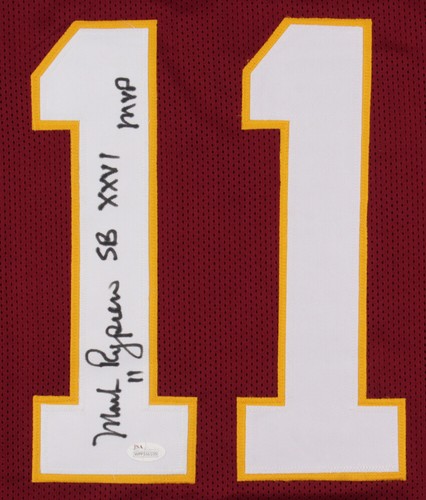 Mark Rypien Signed Washington Redskins Jersey Inscribed SB XXVI MVP (JSA COA) QB - Picture 2 of 6