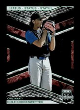 2023 Elite Extra Edition Status Green #10 Cole Schoenwetter  SERIAL # 081/499