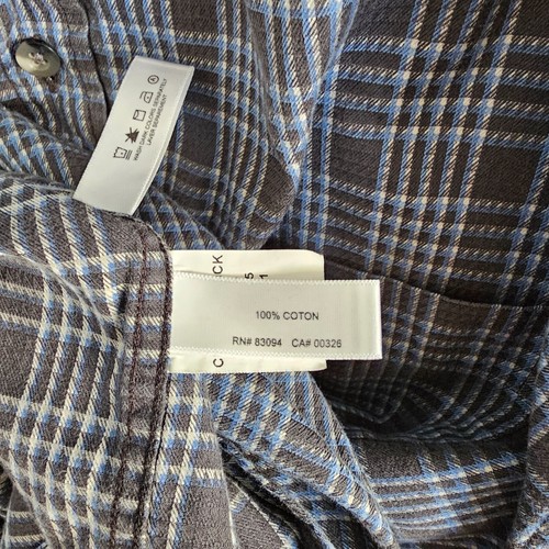 Cutter & Buck Men's Size L Black Plaid Button Down Signature Collection Business - Picture 7 of 7