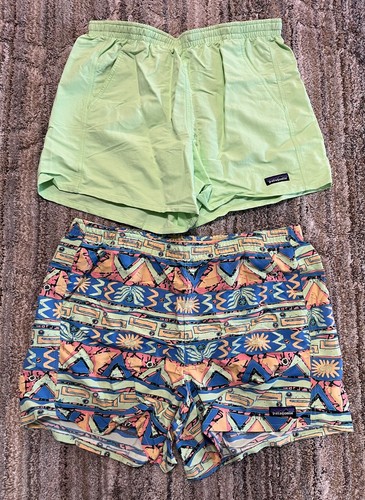 Patagonia Damen Baggies 5" Schrittlänge Shorts Salamandergrün Mehrfarbig Größe M L