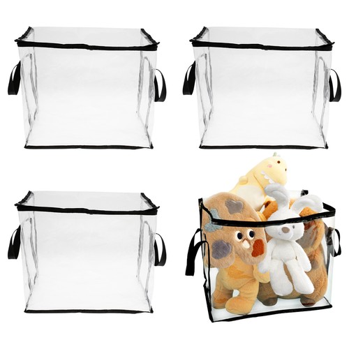 4Pcs Foldable PVC Storage Box Drawer Toys Books Clothes Folding Organiser◎