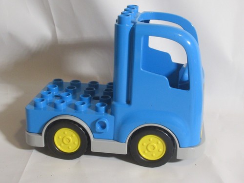 Lego Duplo Piezas Azul Camión Coche Base Ruedas Camión Volquete Carga - Imagen 5 de 11