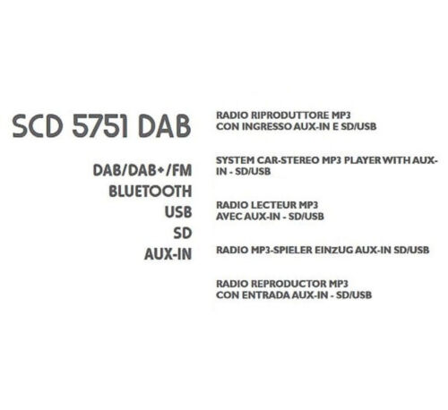 Autoradio 1 din BLUETOOTH rds stereo auto wireless radio fm mp3 usb aux sd dab+ - Foto 11 di 14