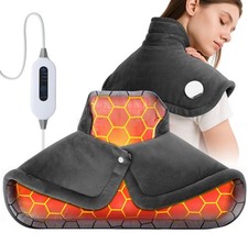 Christmas Gifts Heating Pad for Neck Shoulder and Back Pain Relief, Electric ...
