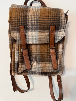 NWOT GENUINE LEATHER BROWN PACKPACK ROOTS CANADA BROWN LEATHER BACKPACK BAG NWOT | eBay main image 3