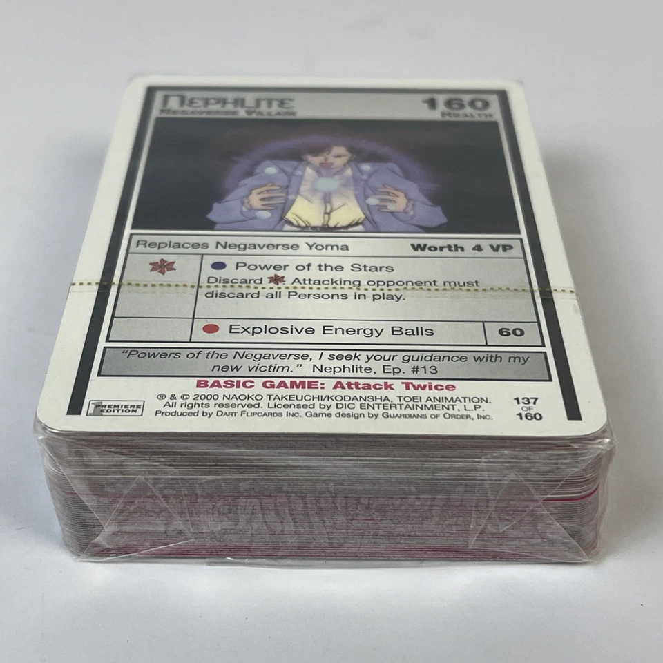 Sailor Moon CCG 1st Premiere Edition Starter Deck TCG 2000 Sealed Nephlite New - Image 3 of 4
