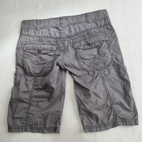 Vintage Y2K Low-rise Shorts Size XS By EDC Esprit Grey 100% Cotton Utility Cargo - Picture 6 of 8