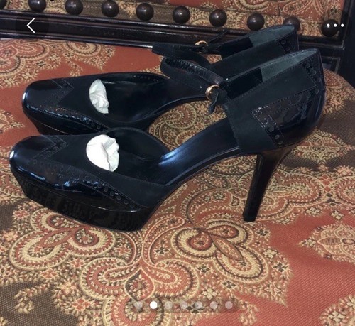 GUCCI/pumps/heels/platform/ 11B/Patent Leather And Suede - Imagen 2 de 7