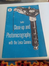 Vintage 1950 Leitz Close Up and Photomicrography with the Leica Camera Manual