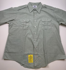 DSCP Green Garrison Collection Short Sleeve Button Shirt Size 19 AG 415