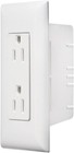 RV Designer S811 Dual AC Outlet with Cover Plate – White Self-Contained Plug