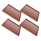  4 Pcs Silikon Backofenmatte Backblech Silikon-Backmatten Silikonschalen