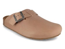 HAFLINGER Men Women leather Clogs 'Porto', taupe