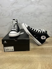 Converse CT All Star Hi Black Canvas Hi Top Sneakers M9160 Sz 9.5 With Box