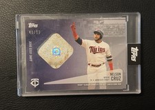 2021 Topps NELSON CRUZ Game-used Base relic #40/99 from 400th Home Run game