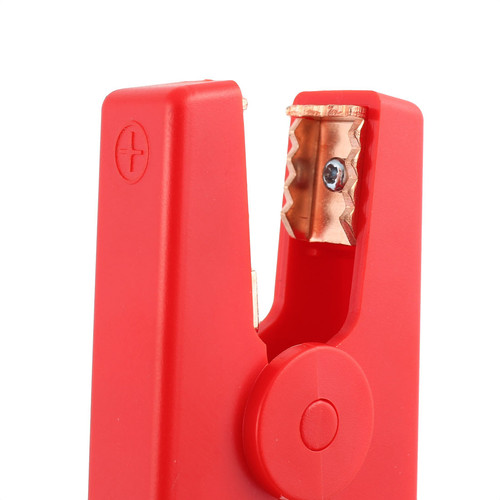Pair 600A Emergency Clamps Booster Battery Clips for Jump Red Black - Picture 2 of 3