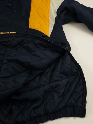 Vintage 90s Majestic Athletic University Michigan Wolverines Pullover Coat 3XL - Picture 8 of 8
