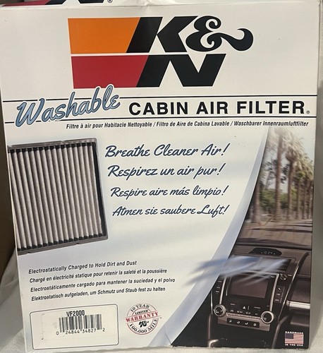 K&N VF2000 Fits Toyota Cabin Air Filter Aftermarket High Performance Racing Part