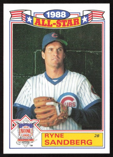 1989 Topps Glossy All-Stars Ryne Sandberg #14 Chicago Cubs