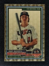 2023 USA Baseball Stars & Stripes Gold Vinyl Prizm 1/1 Brady Murrietta #35 0j81